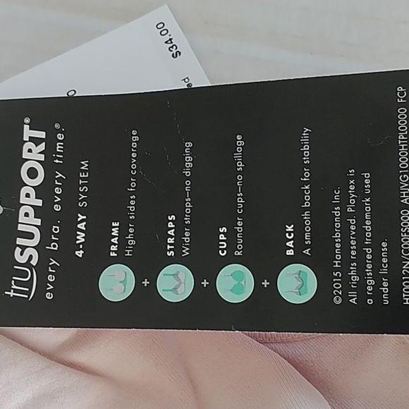 Playtex Nursing Bra Seamless Wireless Quick strap Bra L - Picture 7 of 13